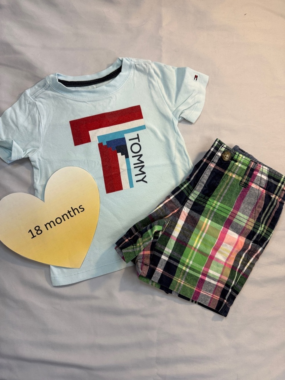 🌸 Gymboree and Tommy Hilfiger - 2 piece summer set. Size 18 months